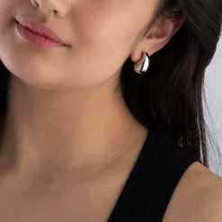 Beaverbrooks Silver Teardrop Stud Earrings