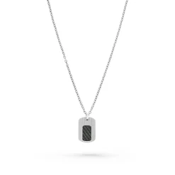 Beaverbrooks Stainless Steel Dog Tag Men’s Pendant