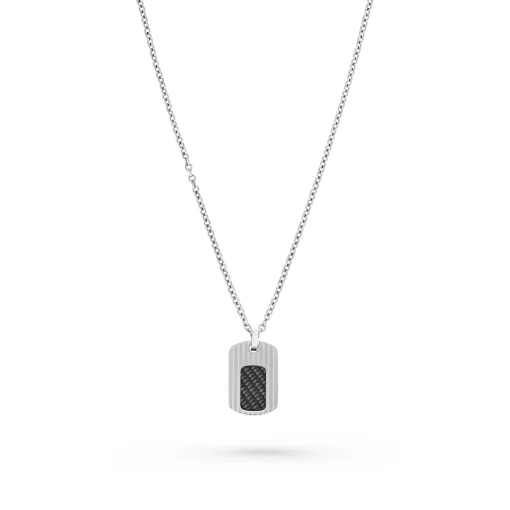 Beaverbrooks Stainless Steel Dog Tag Men’s Pendant