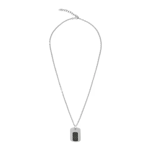 Beaverbrooks Stainless Steel Dog Tag Men’s Pendant