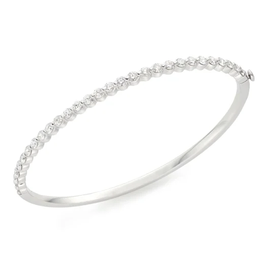 Beaverbrooks Starlit 18ct White Gold Diamond Bangle