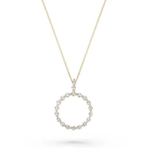 Beaverbrooks Starlit 18ct Yellow Gold Diamond Pendant