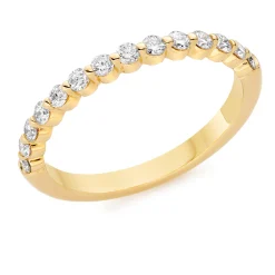 Beaverbrooks Starlit 18ct Yellow Gold Diamond Wedding Ring