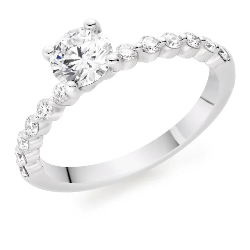 Beaverbrooks Starlit Platinum Diamond Solitaire Ring