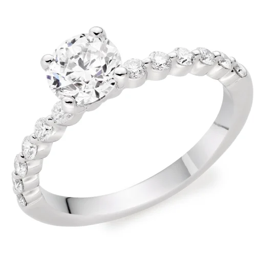 Beaverbrooks Starlit Platinum Diamond Solitaire Ring