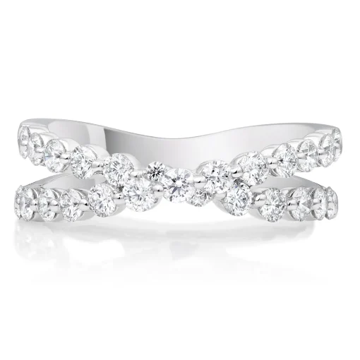 Beaverbrooks Starlit Platinum Diamond Half Eternity Ring