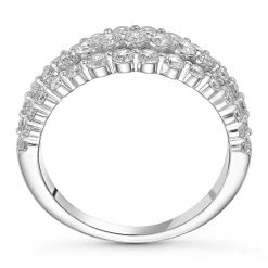 Beaverbrooks Starlit Platinum Diamond Half Eternity Ring