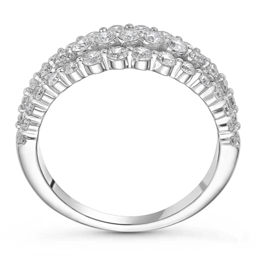 Beaverbrooks Starlit Platinum Diamond Half Eternity Ring