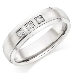 Beaverbrooks Titanium Diamond Men's Ring
