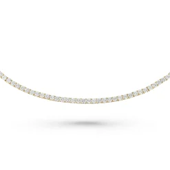 Beaverbrooks Yellow Gold Plated Cubic Zirconia Tennis Bracelet