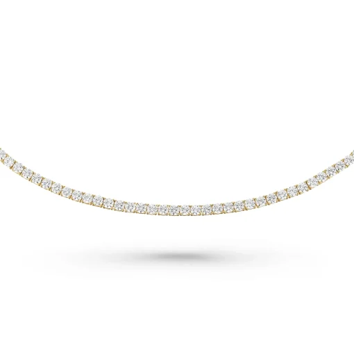 Beaverbrooks Yellow Gold Plated Cubic Zirconia Tennis Bracelet