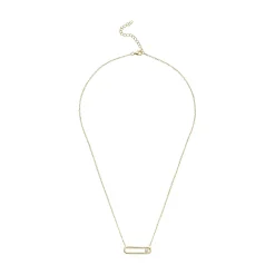 Beaverbrooks Yellow Gold Plated Cubic Zirconia Glide Necklace