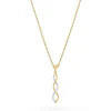 Beaverbrooks Yellow Gold Plated Cubic Zirconia Infinity Drop Pendant