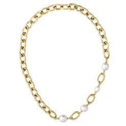 BOSS Gold Tone Pearl Necklace
