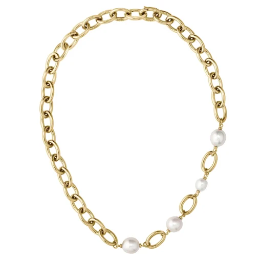 BOSS Gold Tone Pearl Necklace