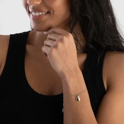 BOSS Honey Heart Yellow Gold Plated Bracelet