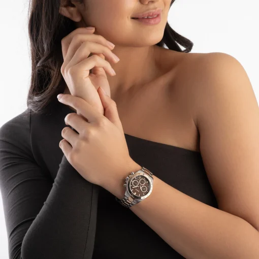 BOSS Novia 38mm Stainless Steel and Rose Gold Tone Ladies Watch