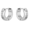 BOSS Odell Silver Hoop Earrings