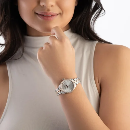 BOSS Sage 32mm Stainless Steel and Rose Gold Tone Ladies Watch
