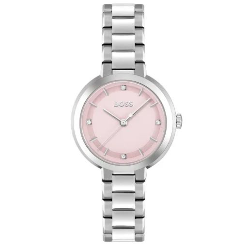 BOSS Sena 34mm Stainless Steel Crystal Ladies Watch