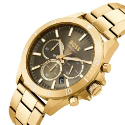 BOSS Sport Lux Troper 44mm Yellow Gold Tone Chronograph Men’s Watch