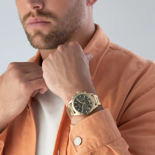BOSS Sport Lux Troper 44mm Yellow Gold Tone Chronograph Men’s Watch