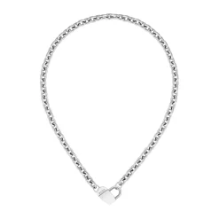 BOSS Stainless Steel Heart Link Ladies Necklace