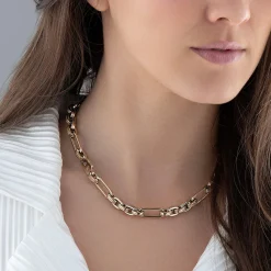 BOSS Yellow Gold Tone Ladies Necklace
