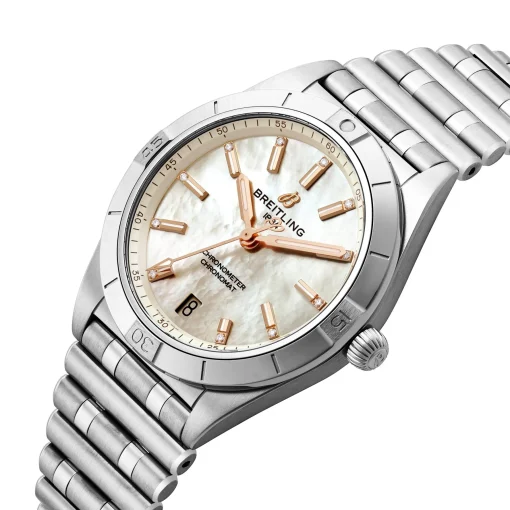 Breitling Chronomat Automatic 36mm Diamond Mother of Pearl Ladies Watch