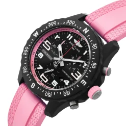 Breitling Endurance Pro 38mm Chronograph Pink Rubber Strap Ladies Watch