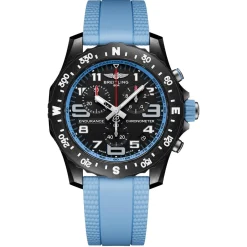 Breitling Endurance Pro 44mm Chronograph Blue Rubber Strap Men's Watch
