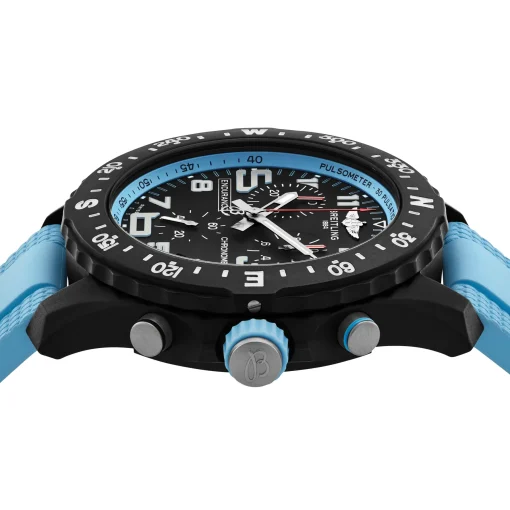 Breitling Endurance Pro 44mm Chronograph Blue Rubber Strap Men's Watch