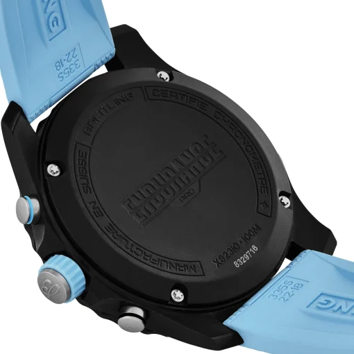 Breitling Endurance Pro 44mm Chronograph Blue Rubber Strap Men's Watch