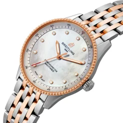 Breitling Navitimer 32mm Stainless Steel and 18ct Rose Gold Ladies Watch