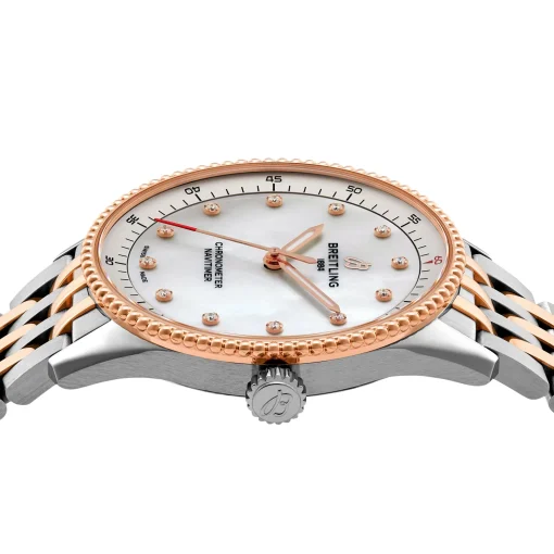 Breitling Navitimer 32mm Stainless Steel and 18ct Rose Gold Ladies Watch