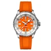 Breitling Superocean Automatic 36mm Orange Rubber Strap Ladies Watch