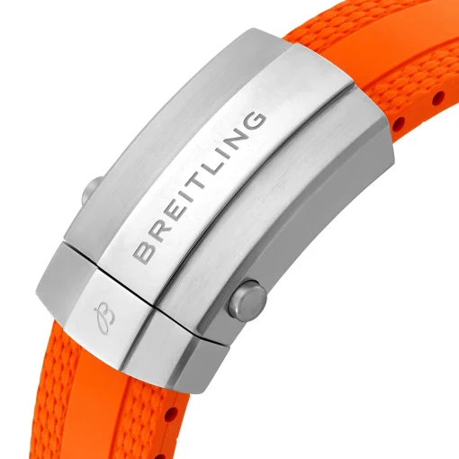 Breitling Superocean Automatic 36mm Orange Rubber Strap Ladies Watch