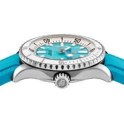 Breitling Superocean Automatic 36mm Turquoise Rubber Strap Ladies Watch