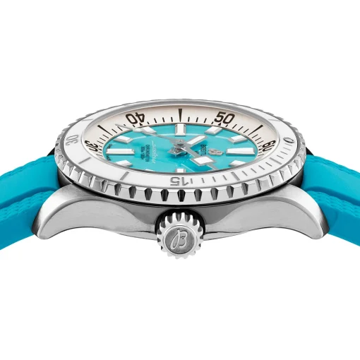 Breitling Superocean Automatic 36mm Turquoise Rubber Strap Ladies Watch