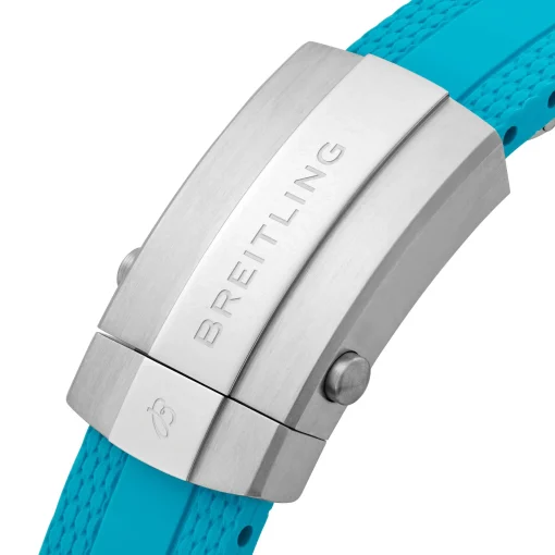 Breitling Superocean Automatic 36mm Turquoise Rubber Strap Ladies Watch