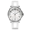 Breitling Superocean Automatic 36mm White Rubber Strap Ladies Watch