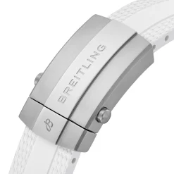 Breitling Superocean Automatic 36mm White Rubber Strap Ladies Watch