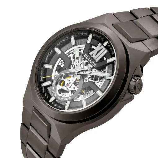 Bulova Classic 46mm Gunmetal Ion Plated Automatic Men's Watch
