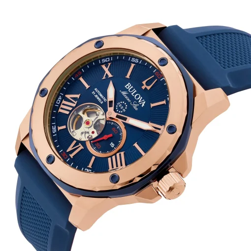 Bulova Marine Star 45mm Rose Gold Plated Automatic Men's Watch