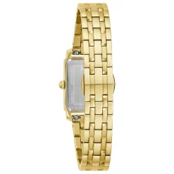 Bulova Sutton 21mm Yellow Gold Plated Mother of Pearl Ladies Watch