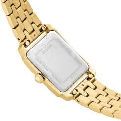 Bulova Sutton 21mm Yellow Gold Plated Mother of Pearl Ladies Watch