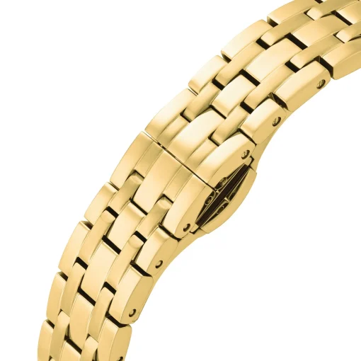 Bulova Sutton 21mm Yellow Gold Plated Mother of Pearl Ladies Watch