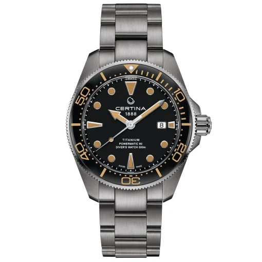 Certina DS Action Diver Powermatic 80 43mm Titanium Automatic Men’s Watch