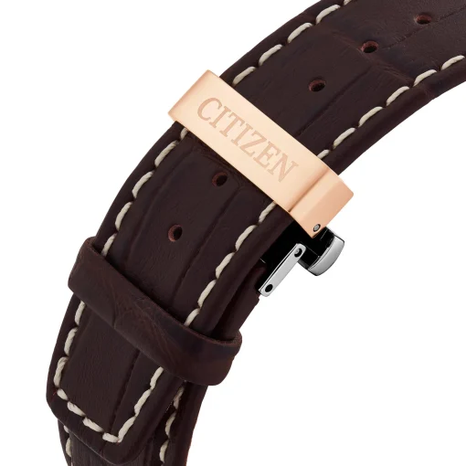 Citizen Calendrier 44mm Rose Gold Tone Chronograph Eco-Drive Men’s Watch