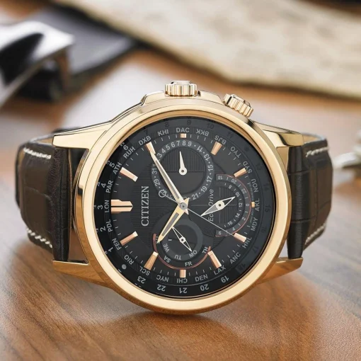 Citizen Calendrier 44mm Rose Gold Tone Chronograph Eco-Drive Men’s Watch